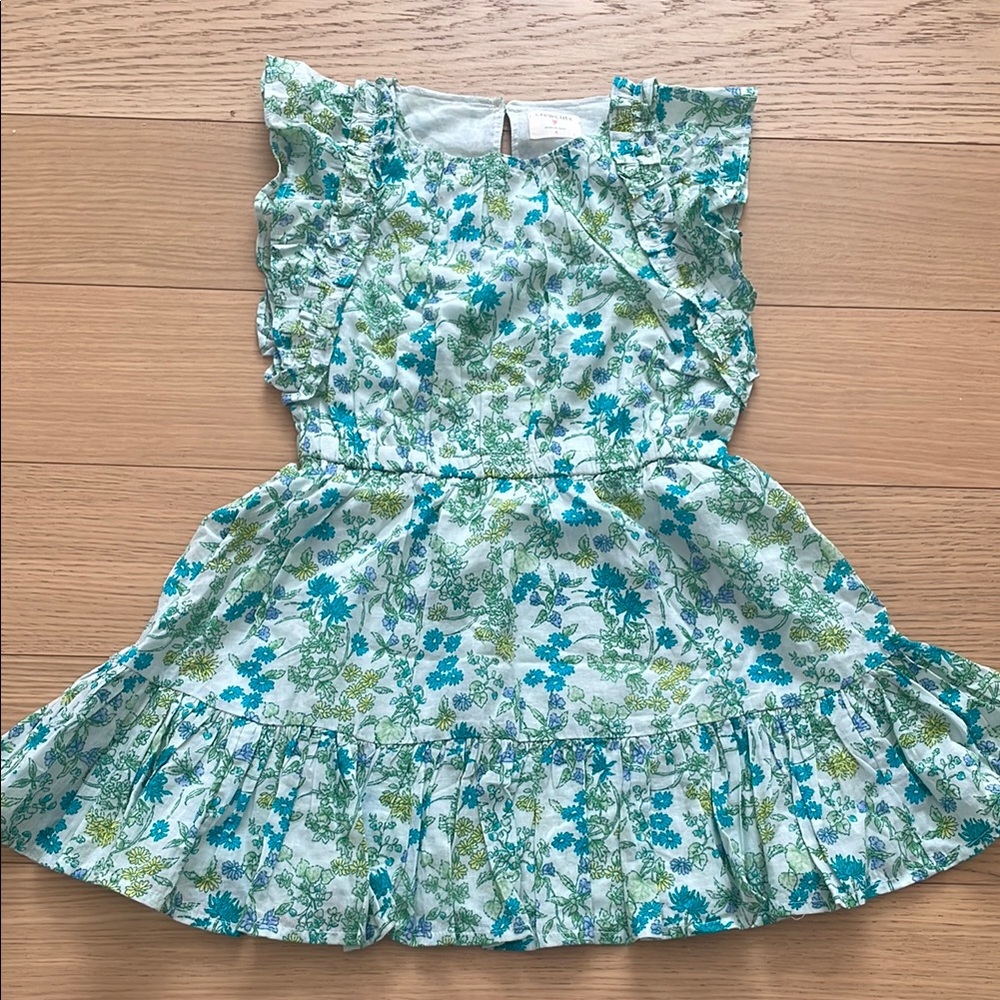 Jcrew Kids Floral Dress in Blue/Green Sz 4T!